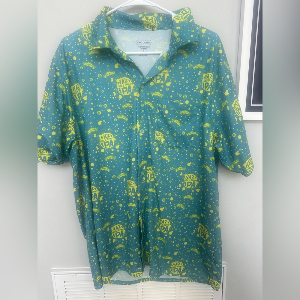 Men's Green and Yellow Sierra Nevada shirt